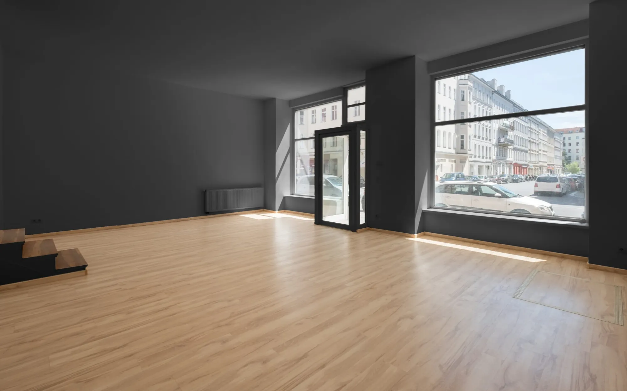 Retail storefront refresh by professional commercial painters