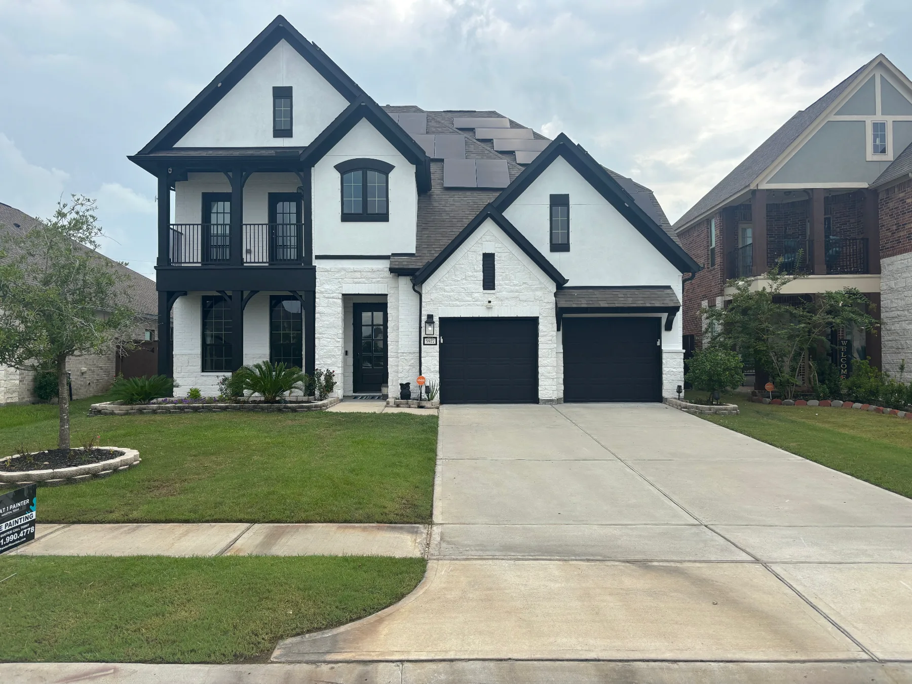 Professional exterior painting project in Houston by That 1 Painter