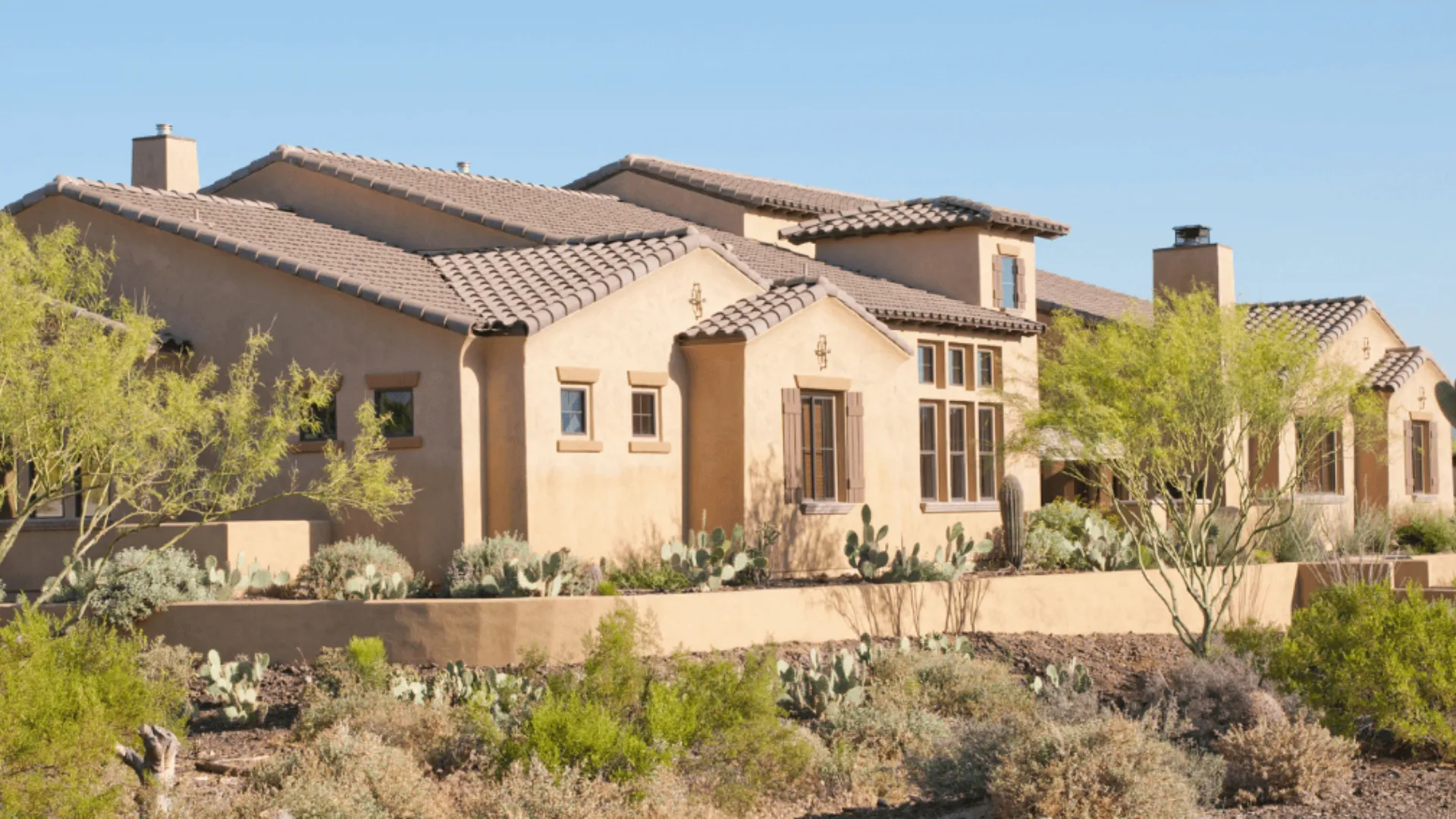 Professional exterior repaint of a Vistancia stucco home by That 1 Painter Peoria - Glendale